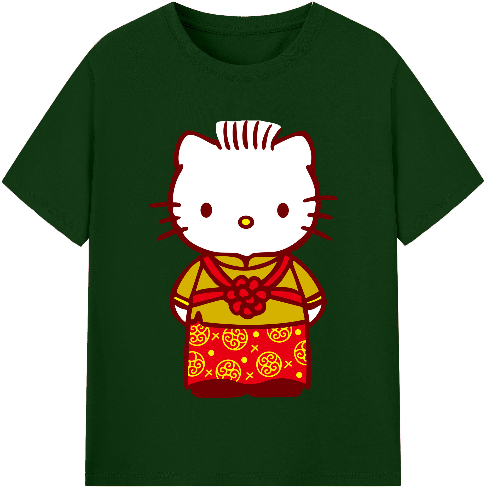 （画像用） Hello Kitty ハローキティ 綿100％半袖Tシャツ（フロントプリント）